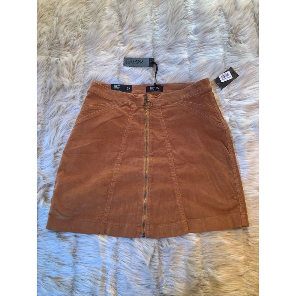 NWT Buffalo David Bitton Corduroy A- Line Skirt size 27